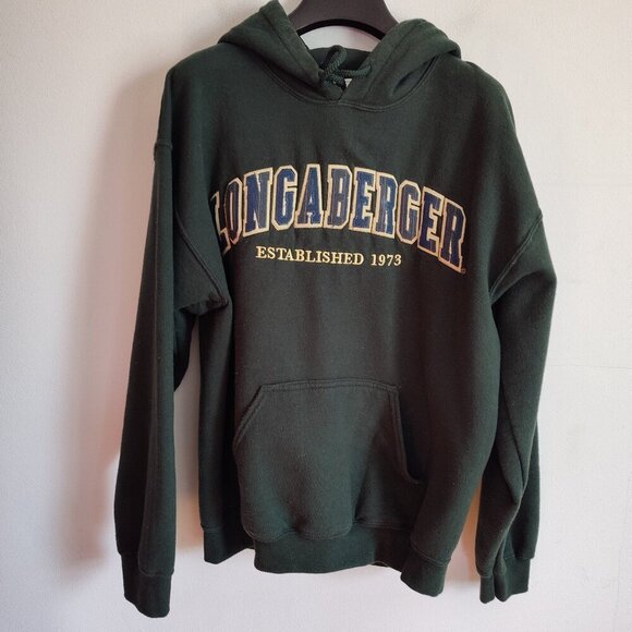Ladies SZ M Longaberger Green Sweatshirt Hoodie - Picture 1 of 4